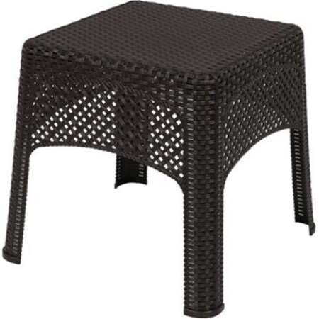 Adams Mfg Adams Manufacturing 8071-13-3731 Woven Side Table; Gray 8071-13-3731